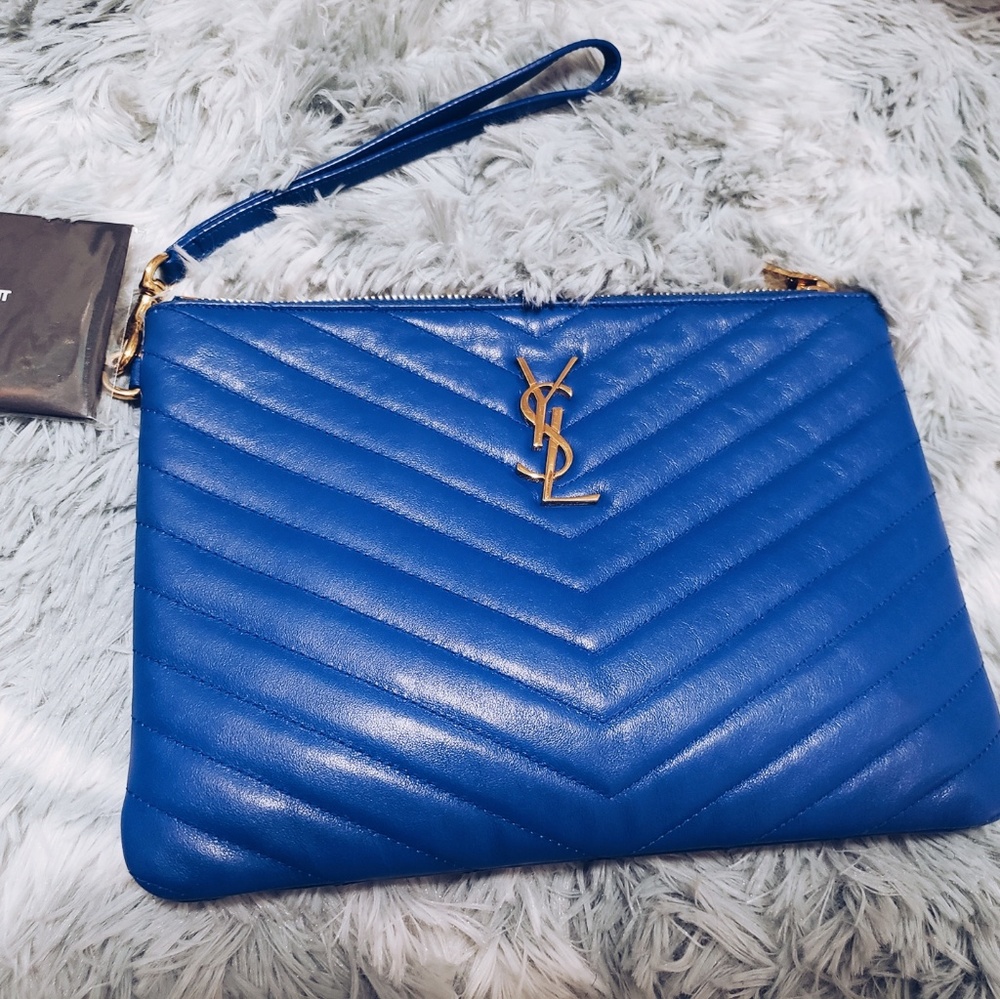 Authentic YSL Wristlet Pouch